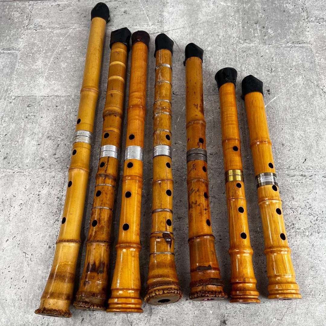 現状品 尺八 7本 まとめ売り 鈴風 林山
