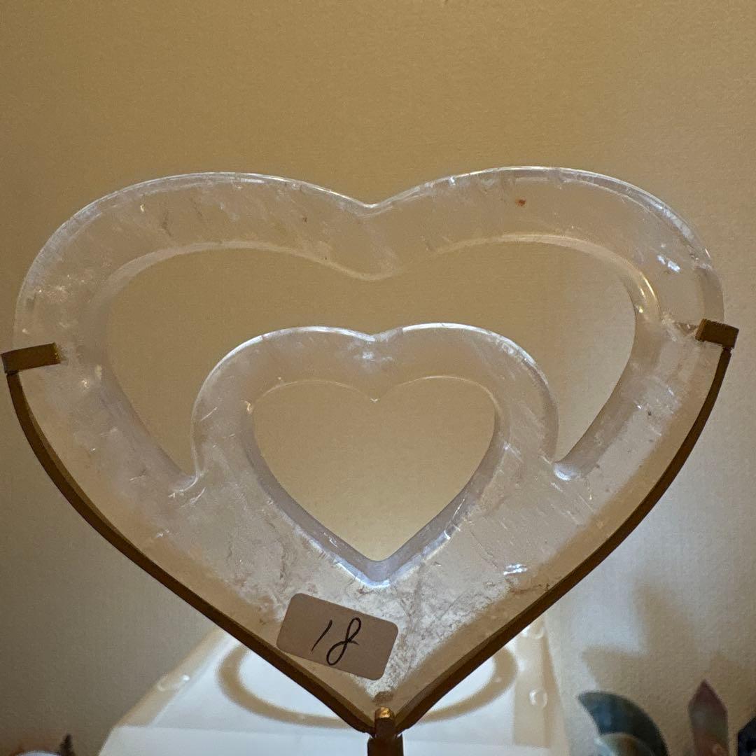 水晶ハートINハート♡♡No.2181