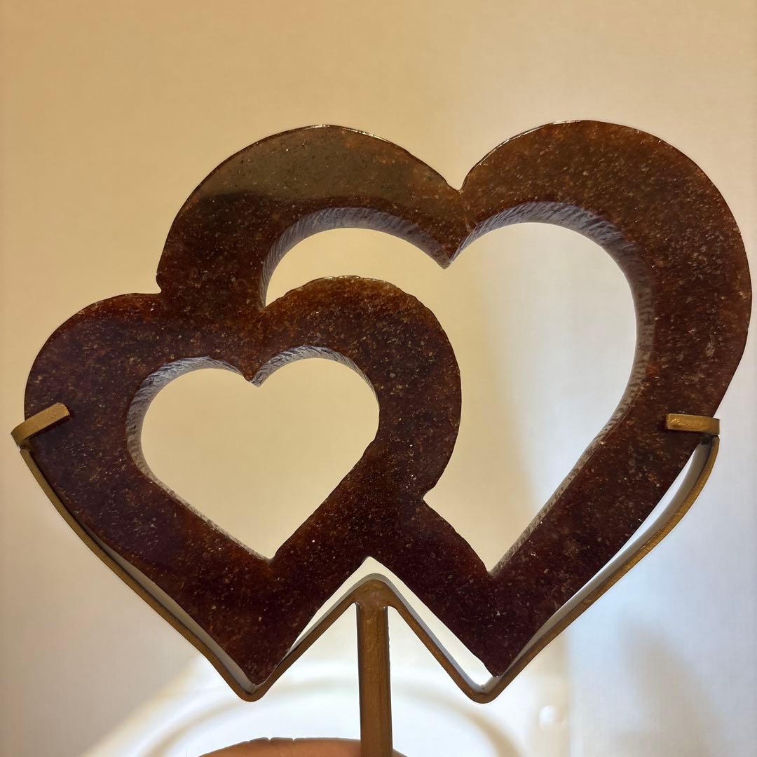 水晶ハートINハート♡♡No.2181