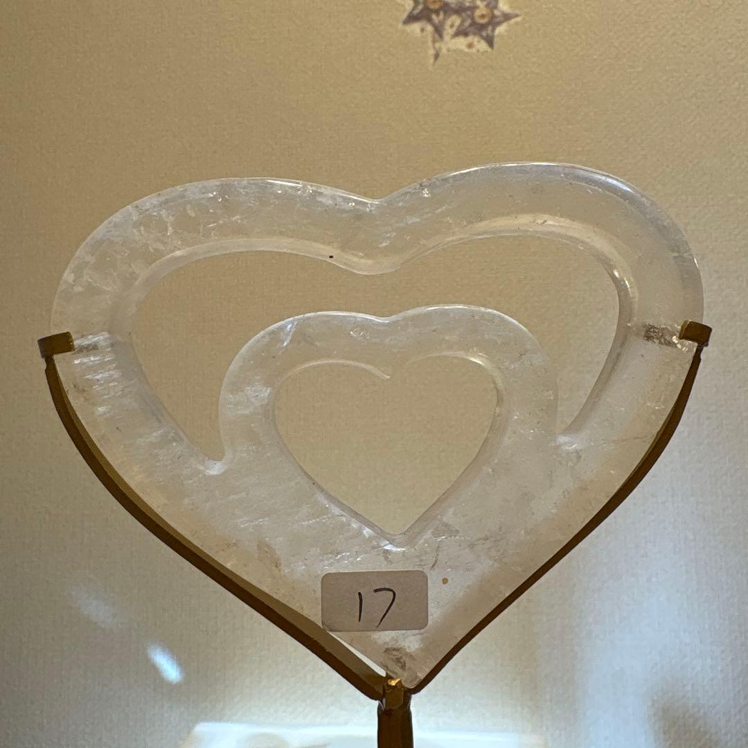 水晶ハートINハート♡♡No.2181