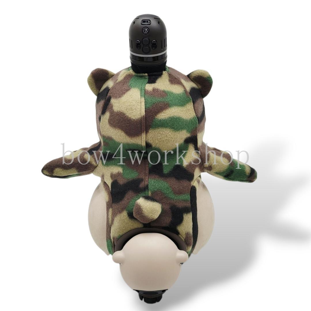 ラボット服/ハンドメイド　 迷彩柄くまちゃんボデースーツ