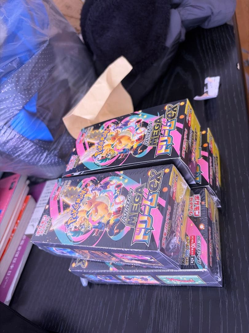 ポケモンカード MEGA 拡張パック 未開封BOX 4箱セット シュリンク付き
