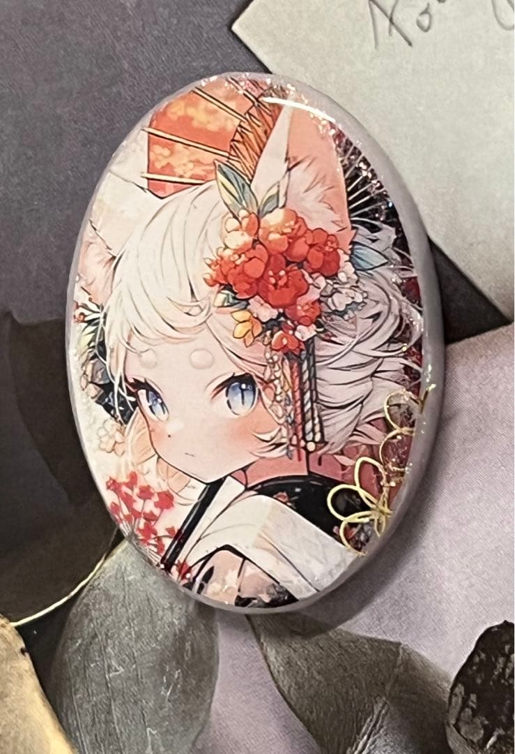 感謝価格(ㅅ´꒳` )猫耳少女 レジンヘアゴム