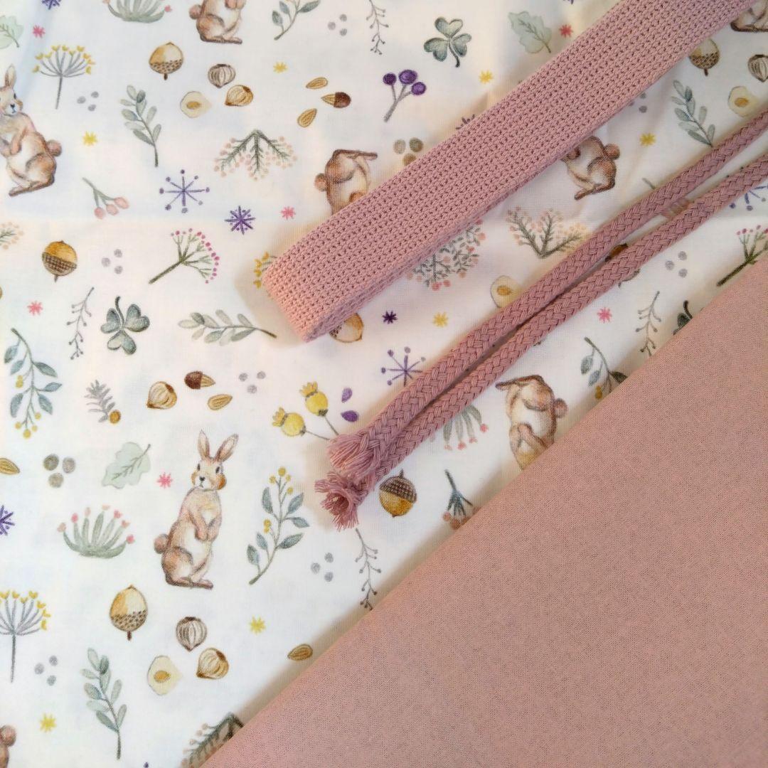 入園入学セット レッスンバッグ 上履き袋 体操服袋 ハンドメイドうさぎ