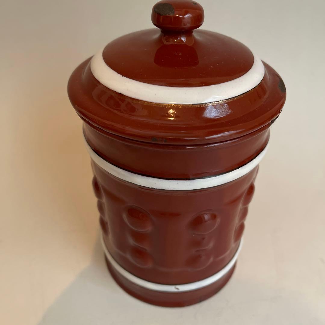 アンティークホーローキャニスター