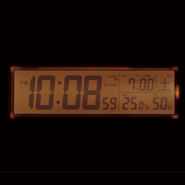 セイコークロック(Seiko Clock) 目覚まし時計 常時点灯 電波 デジp