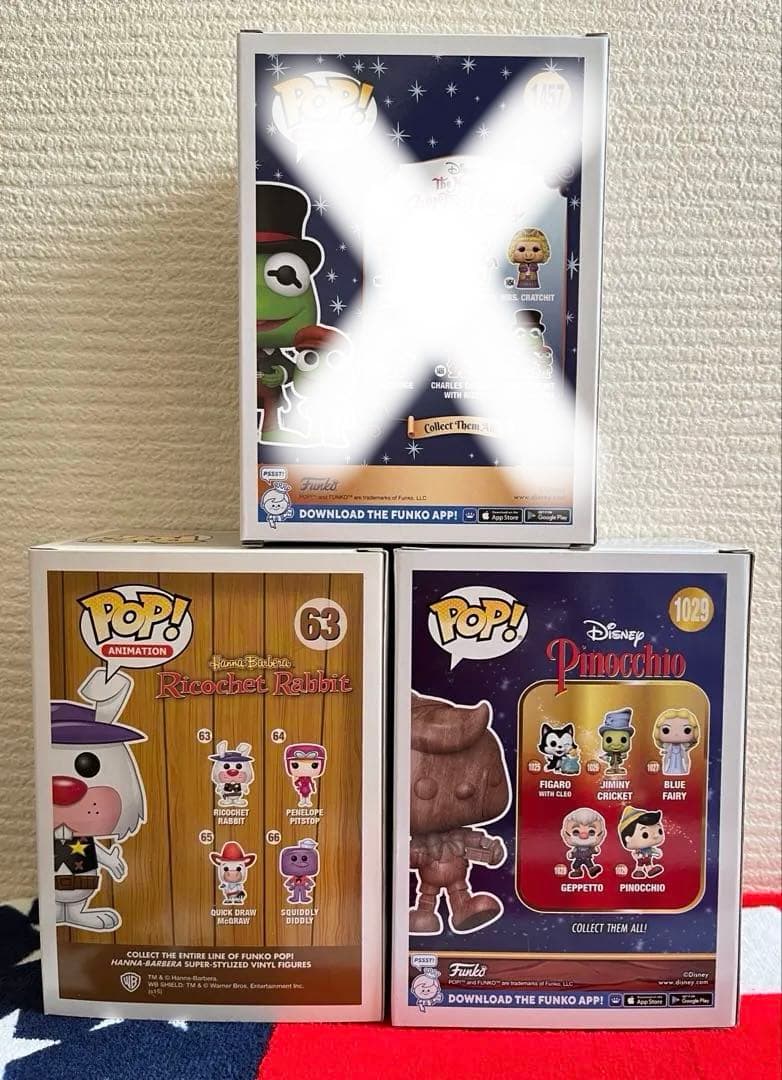 FUNKO POP! ピノキオ　リコシェラビット　カーミット　フィギュア