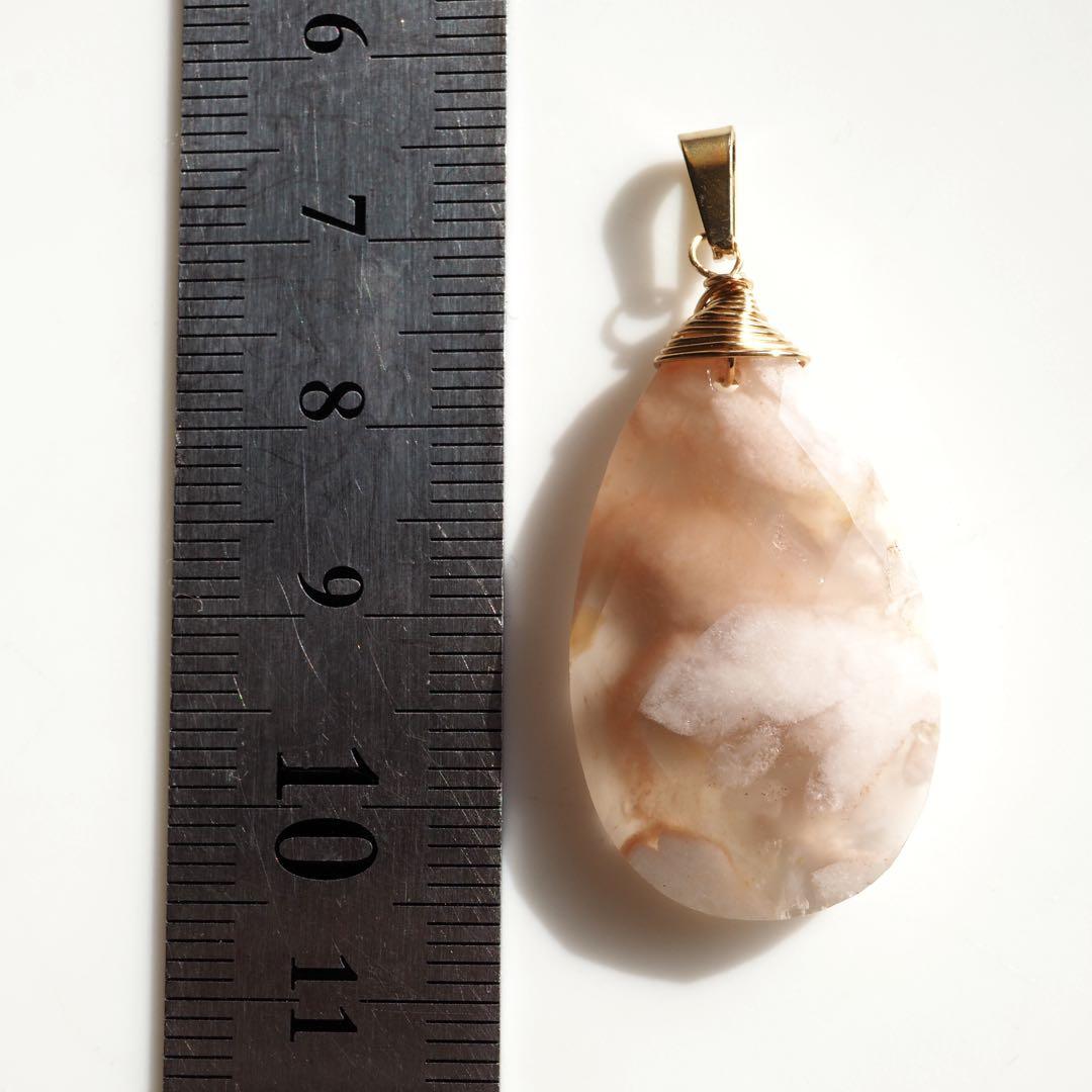 【ｔａｍａ☆彡】No.5 大粒☆天然ソーラークォーツのネックレストップ