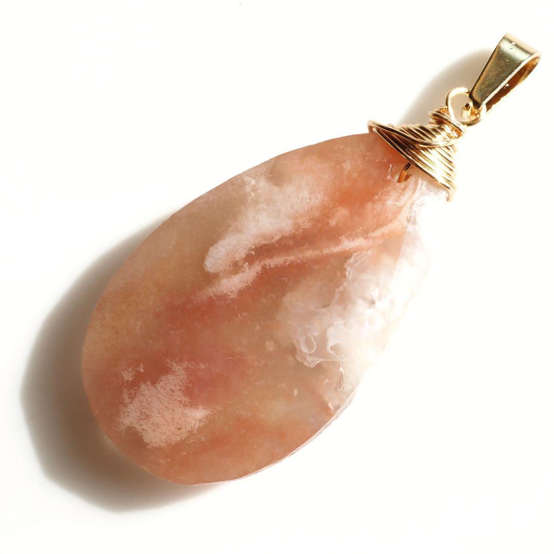 【ｔａｍａ☆彡】No.5 大粒☆天然ソーラークォーツのネックレストップ