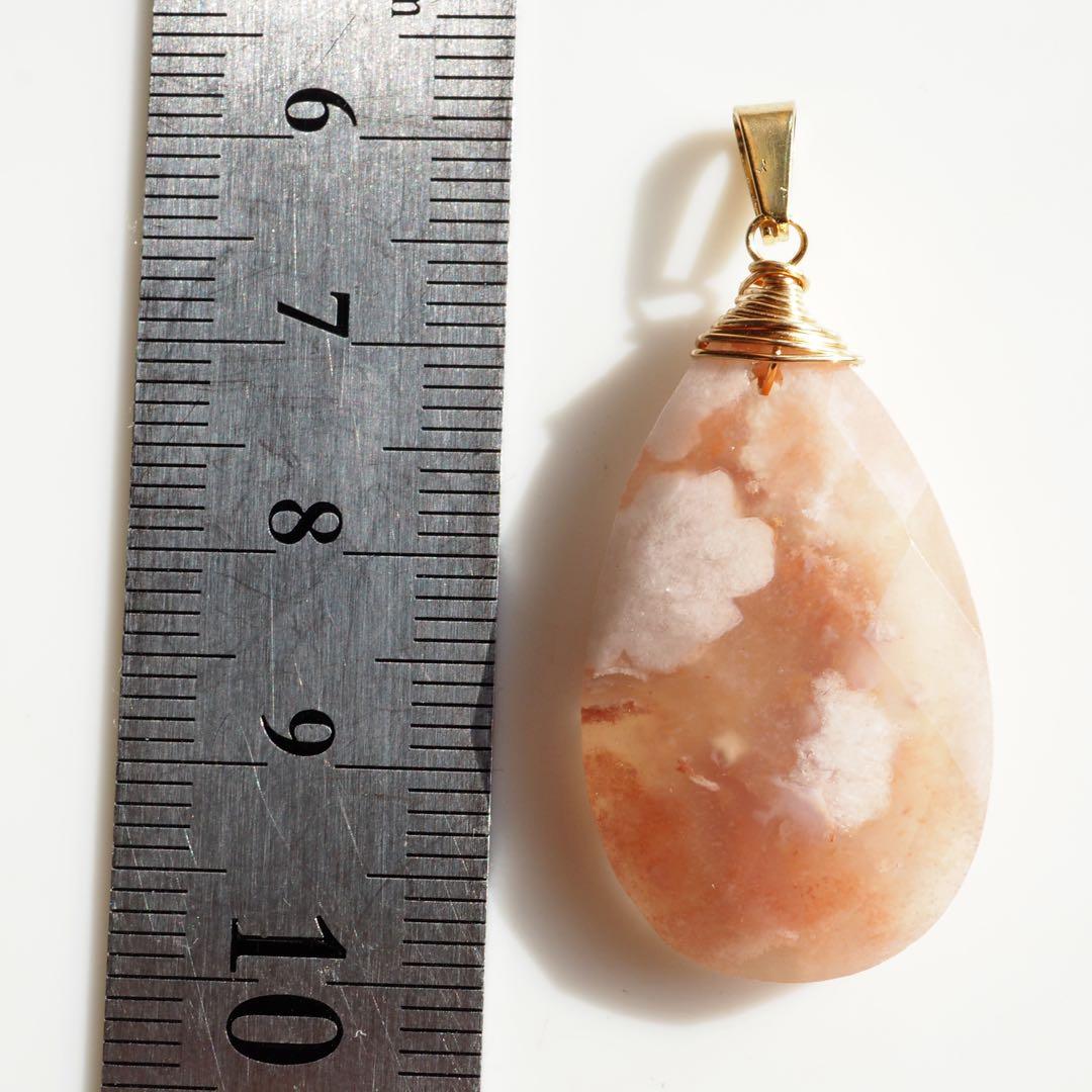 【ｔａｍａ☆彡】No.5 大粒☆天然ソーラークォーツのネックレストップ