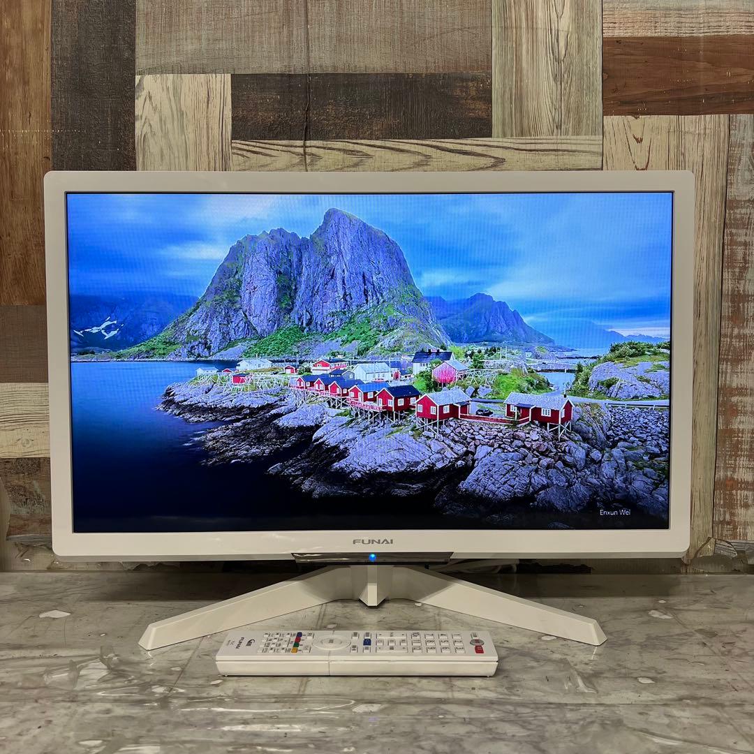 chocoho★さん専用ホワイトパネルフナイ24型液晶テレビ500GB録画機能付