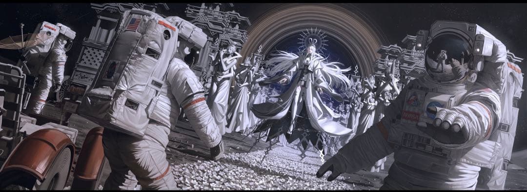 山*本様 大型自作イラストパネル(1030×2912mm)