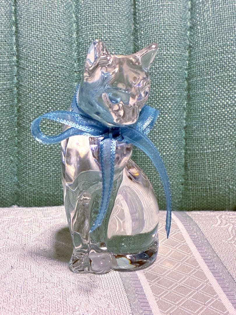 Lenox★レノックス★ドイツ製★猫★クリスタル★置物★ペーパーウェイト★