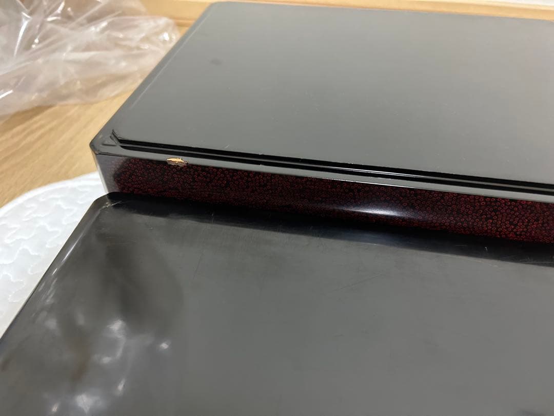 【最終値下げ】津軽塗 七々子塗り 2段重箱