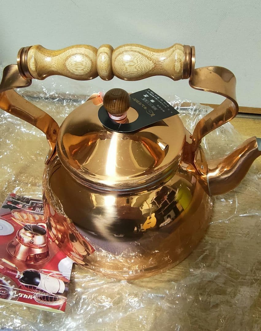 ★未使用　銅製やかん　ケトル　兼芝　キングカパー　北欧シリーズ