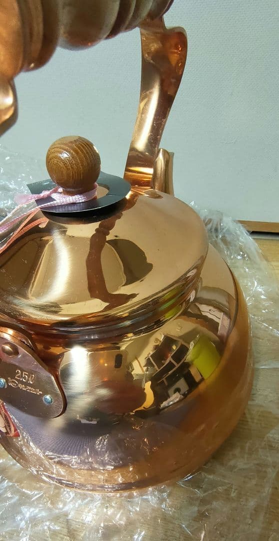 ★未使用　銅製やかん　ケトル　兼芝　キングカパー　北欧シリーズ