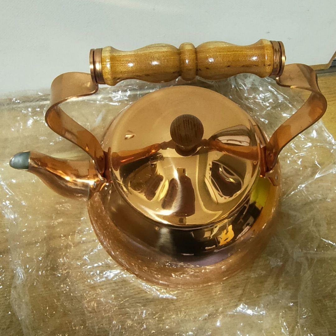 ★未使用　銅製やかん　ケトル　兼芝　キングカパー　北欧シリーズ