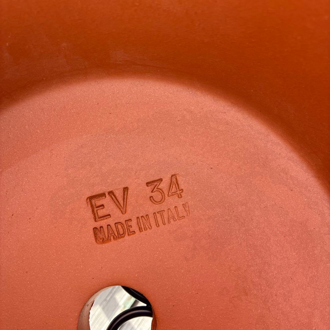 イタリア製テラコッタ11号テラコッタ植木鉢 模様付き