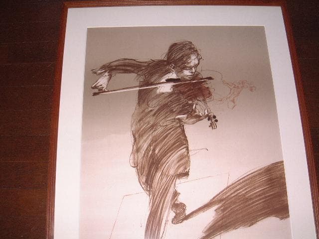 最終値下げ！クロード・ワイズバッシュのリトグラフ「バーレスク」、大判です