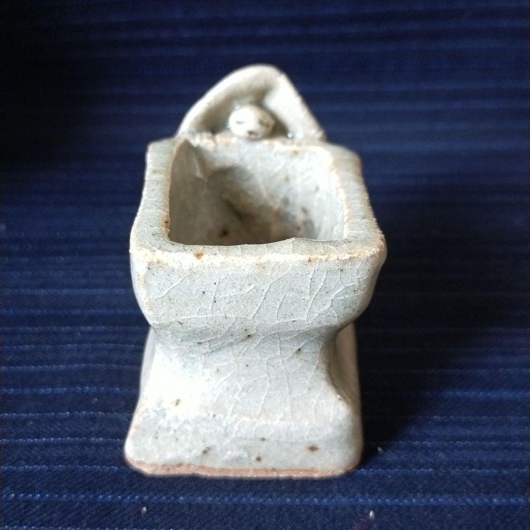 茶道具　一閑人　蓋置　小石原　高取焼　元永彰一　元永陶苑