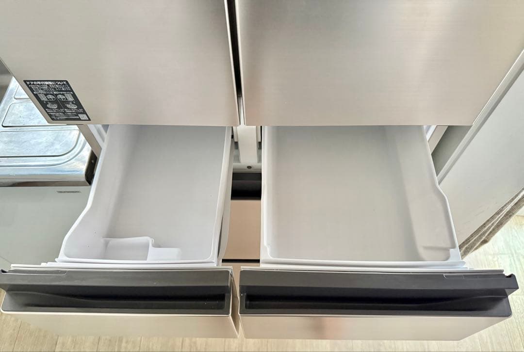 HITACHI 冷蔵庫 475L 6ドア 観音開き R-H48R 冷凍冷蔵 日立