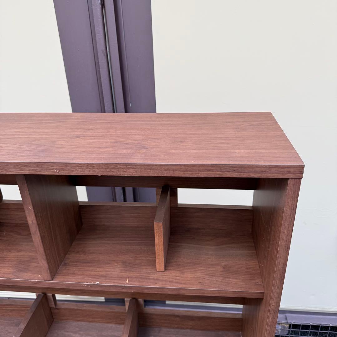 堀田木工所　無垢　アルダー材　デスク棚　ラック　本棚　ウォールナット