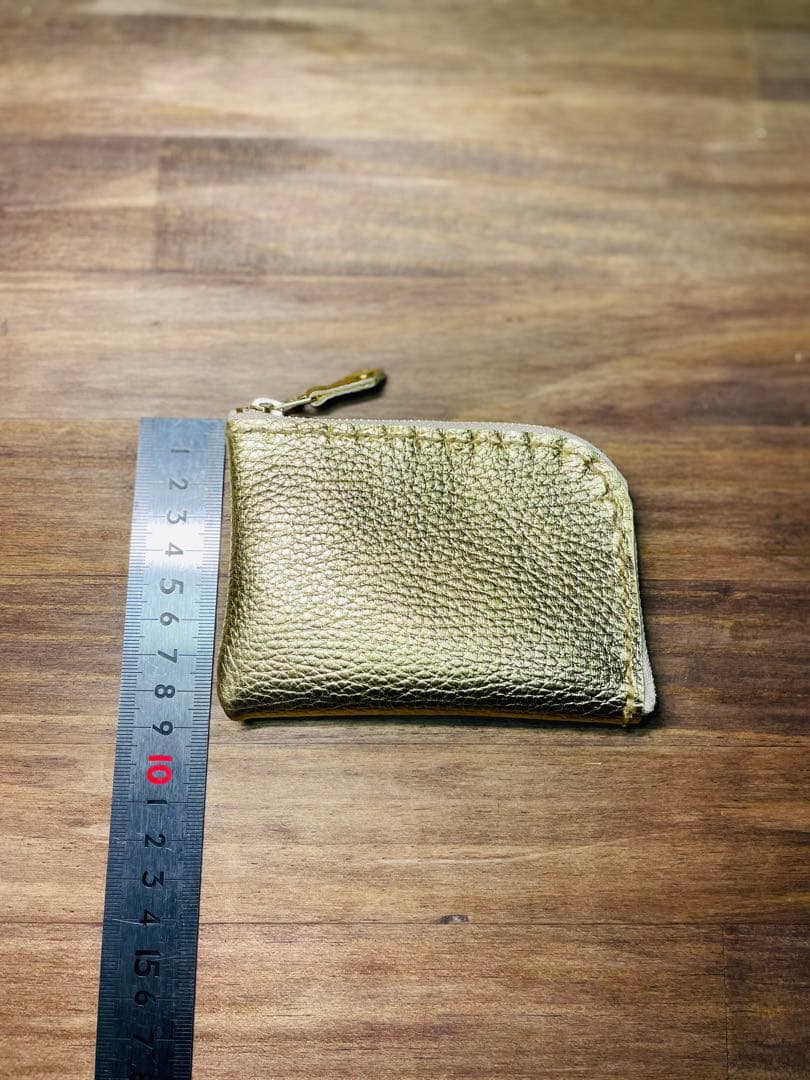 イタリアンレザー　カードケース（ゴールド•シルバー２点セット）