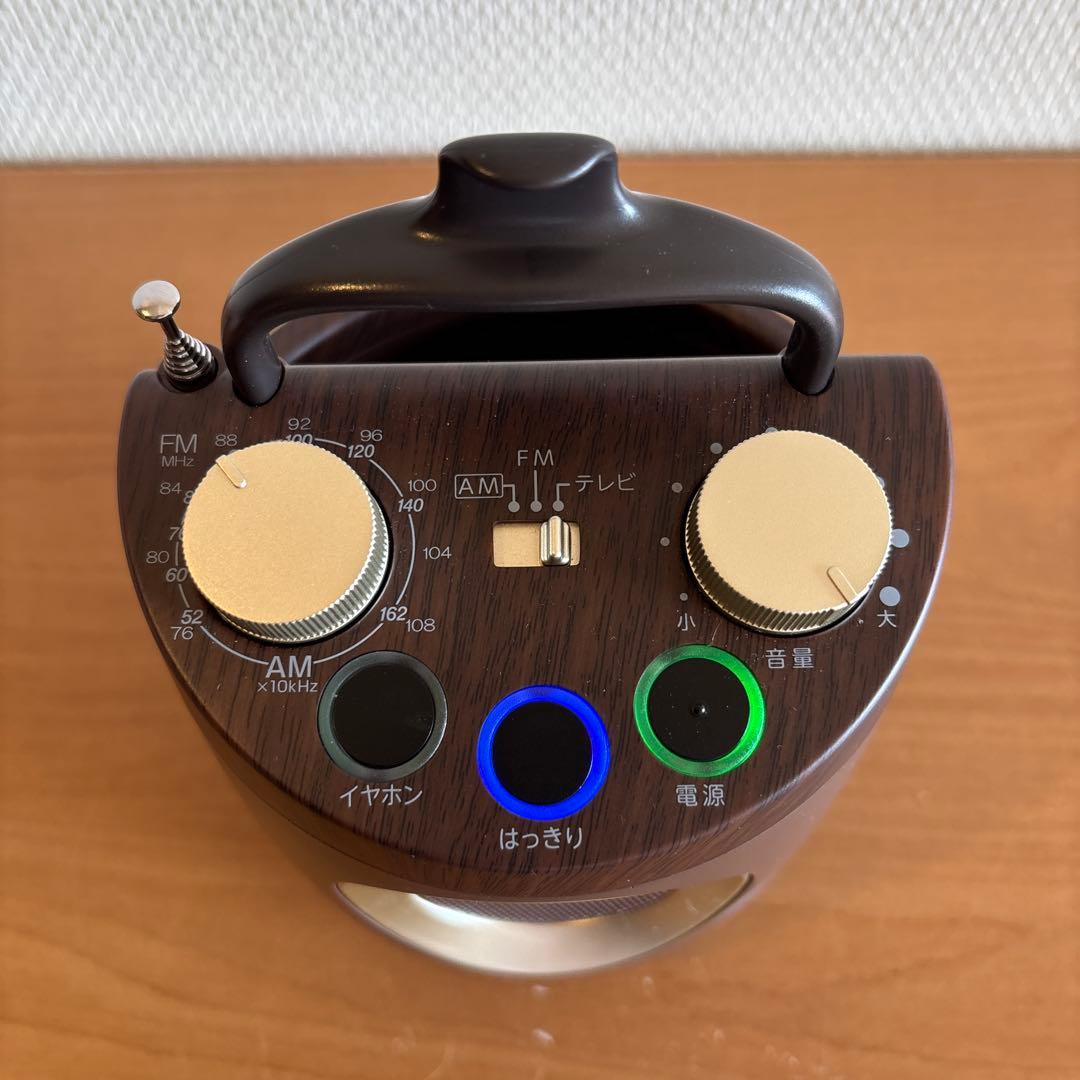 TELEVINO ポータブルスピーカー AM/FMラジオ