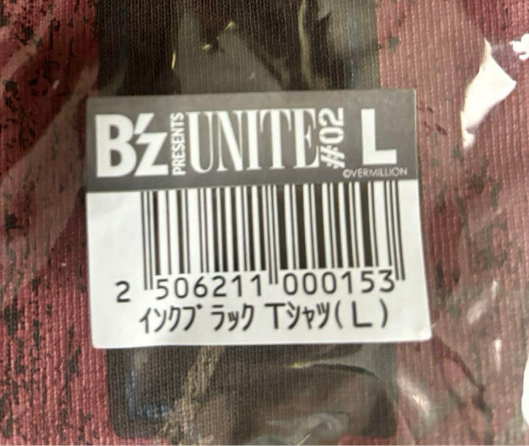 【新品未使用未開封】B'z UNITE インクブラックTシャツ　Lサイズ