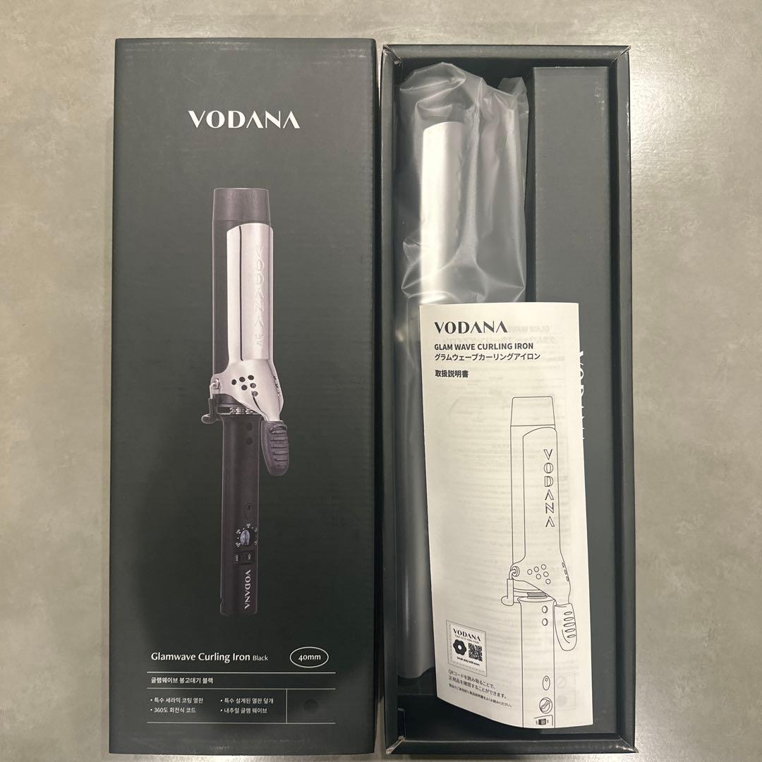 VODANA Glamwave Curling Iron 40mm ブラック