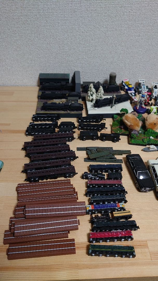 鉄道模型 大量まとめ売り ジオラマ付き SL・客車・レール多数 レトロ 希少色々