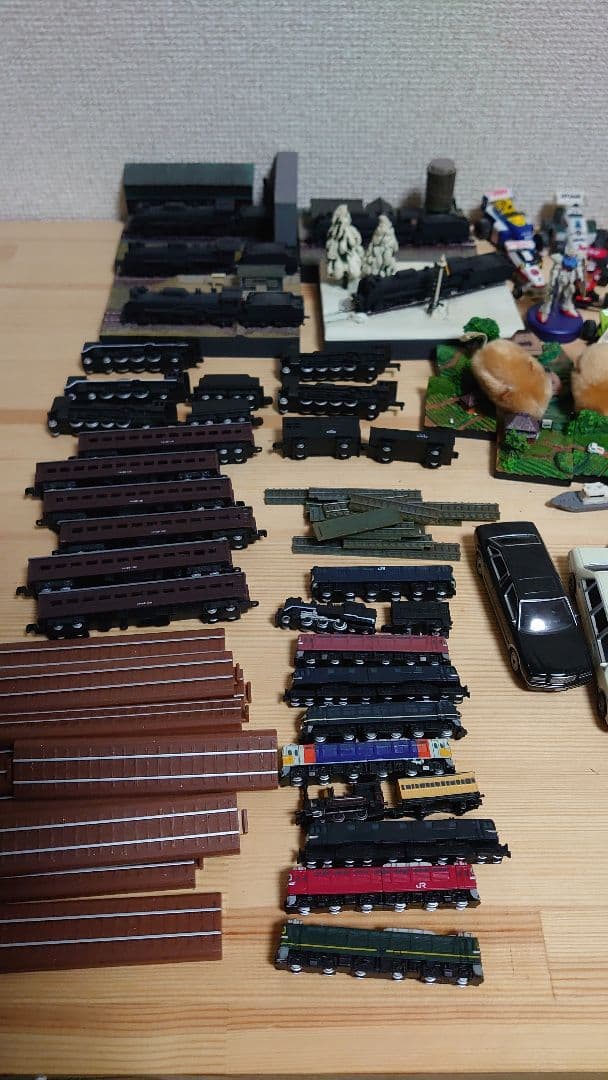 鉄道模型 大量まとめ売り ジオラマ付き SL・客車・レール多数 レトロ 希少色々