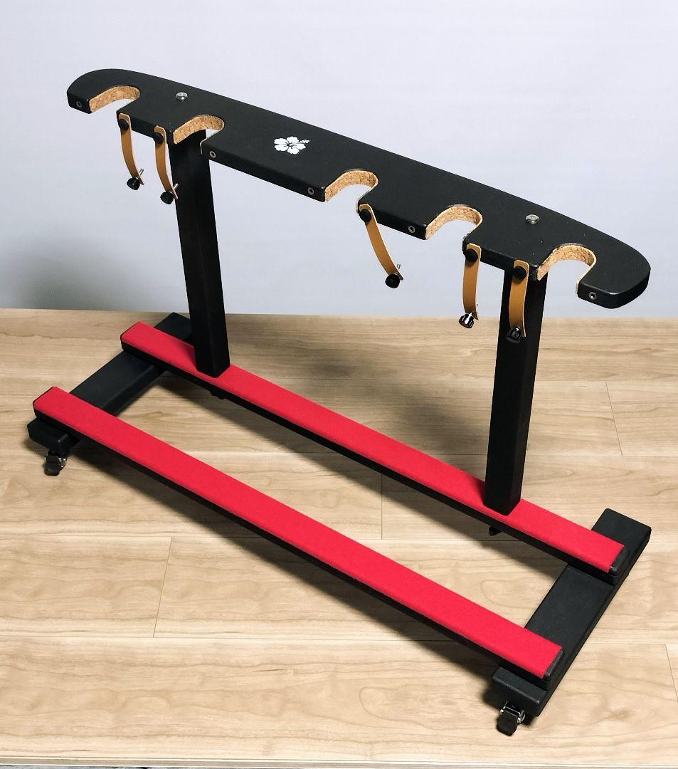 沖縄三線スタンド 5丁用（三線/ウクレレ／ギタレレ）シンプルモデル　三線立て