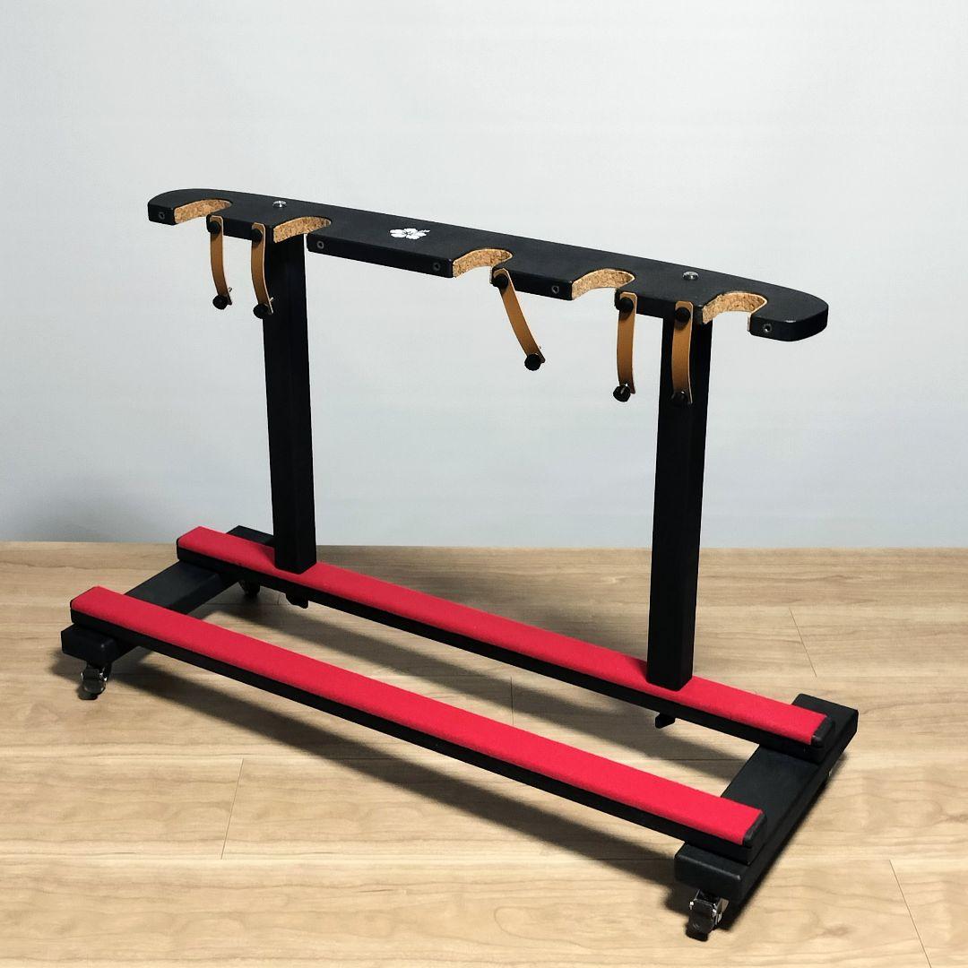 沖縄三線スタンド 5丁用（三線/ウクレレ／ギタレレ）シンプルモデル　三線立て