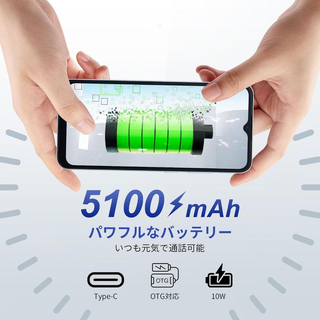 SIMフリー スマートフォン　Android　4GB+32GB 2TB拡張　新品