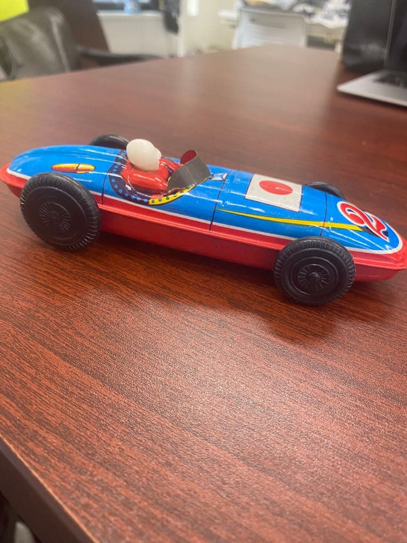 【超レア商品ブリキ】日本国旗デザイン レーシングカー No.2