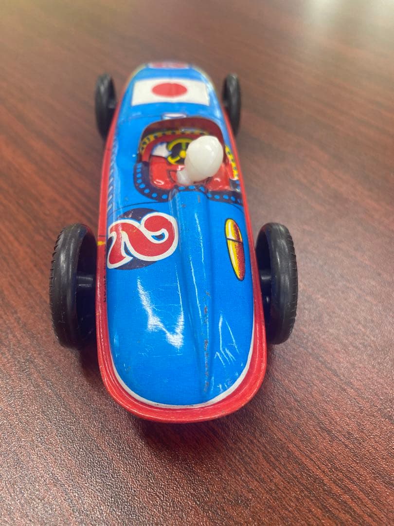 【超レア商品ブリキ】日本国旗デザイン レーシングカー No.2