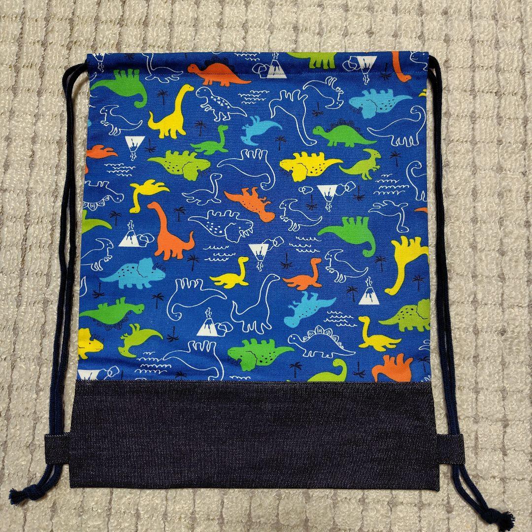 入園 入学準備に４点セットハンドメイド(恐竜柄男の子)