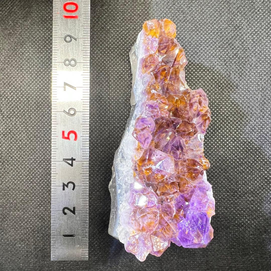 ブラジル産　ゲーサイト共生　アメジストエレスチャル