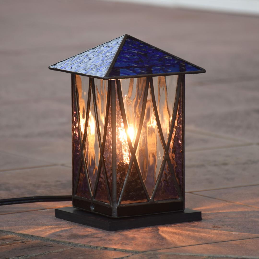 ステンドグラス ランプ ランタン2 室内用 室内照明 卓上照明 間接照明