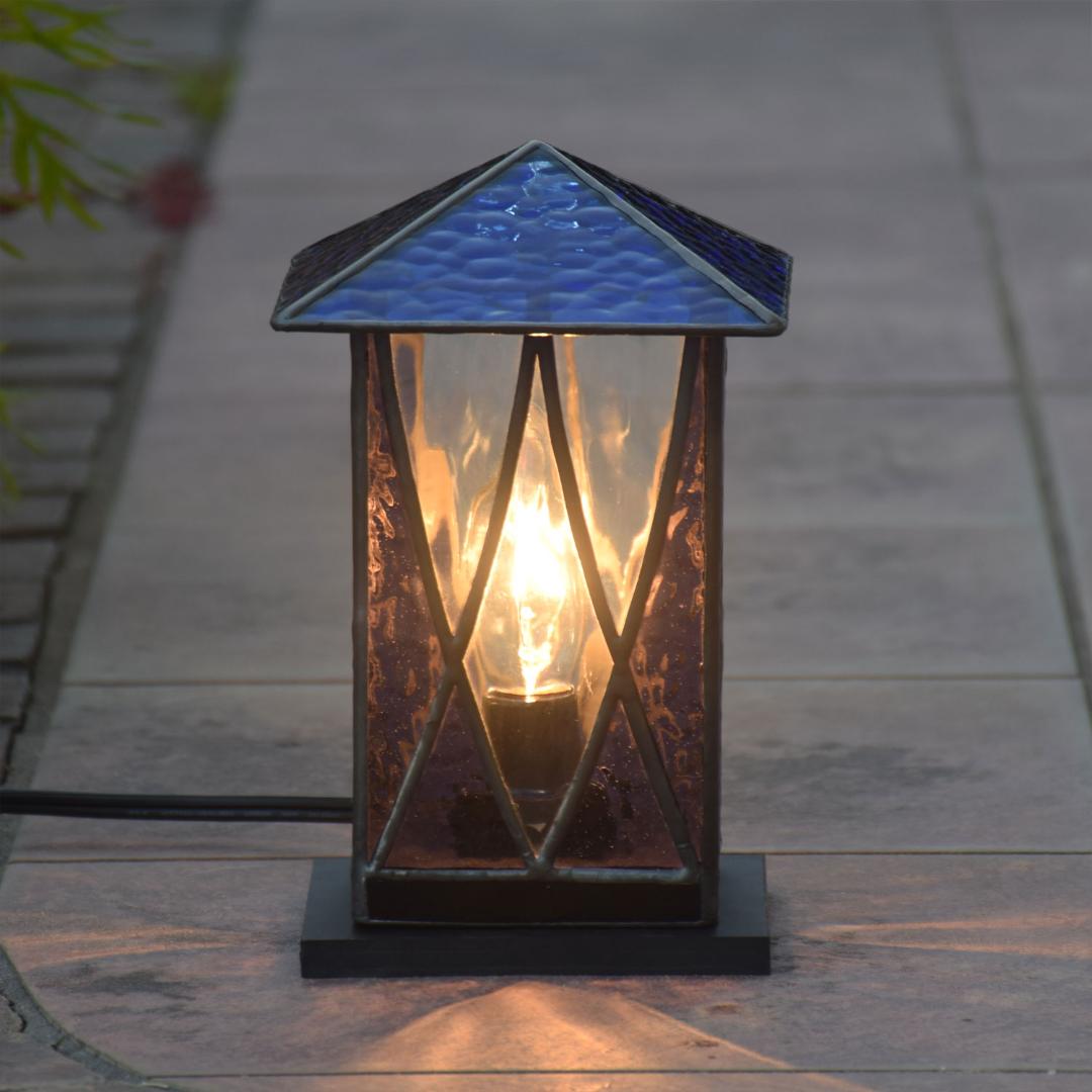 ステンドグラス ランプ ランタン2 室内用 室内照明 卓上照明 間接照明