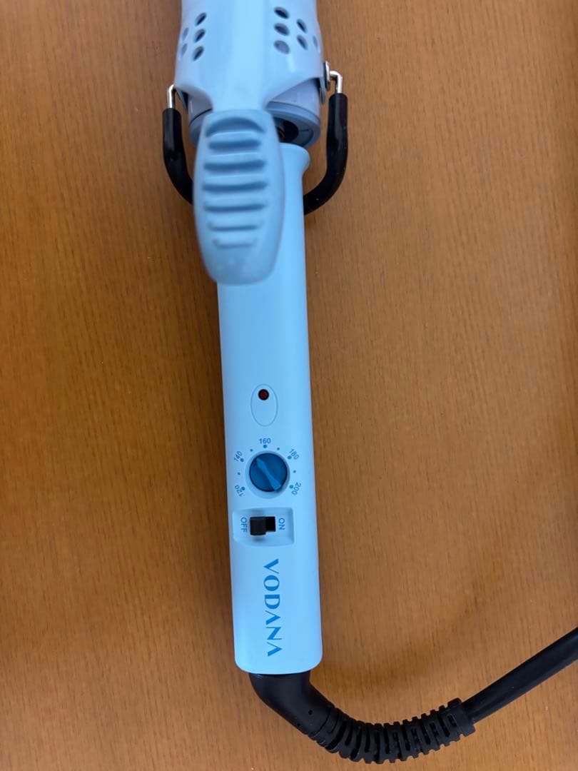 VODANA カールヘアアイロン 36mm クリームブルー