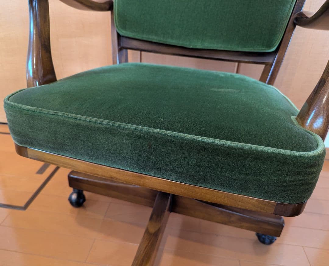 80s karimoku オールドカリモク コロニアル デスク チェア 書斎椅子