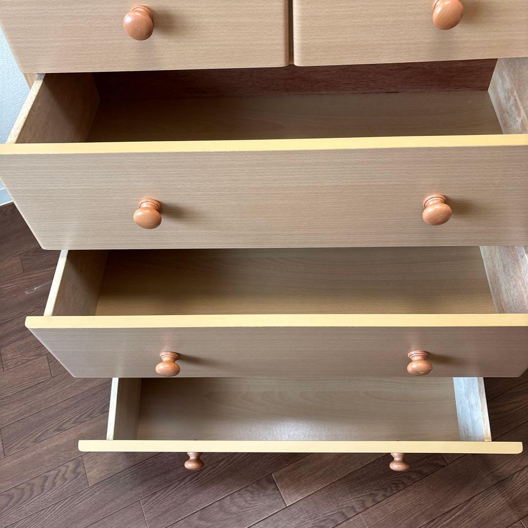 【廃盤品】　KATOJI プーさんチェストベビータンスキャスター付 3/15迄