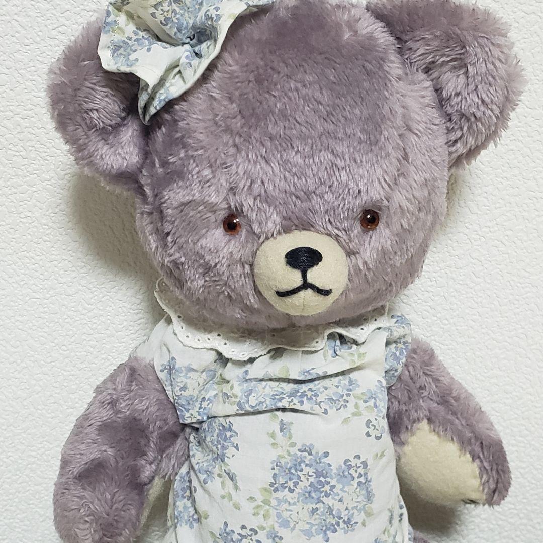 No.539 テディベア　薄紫×ロンパース