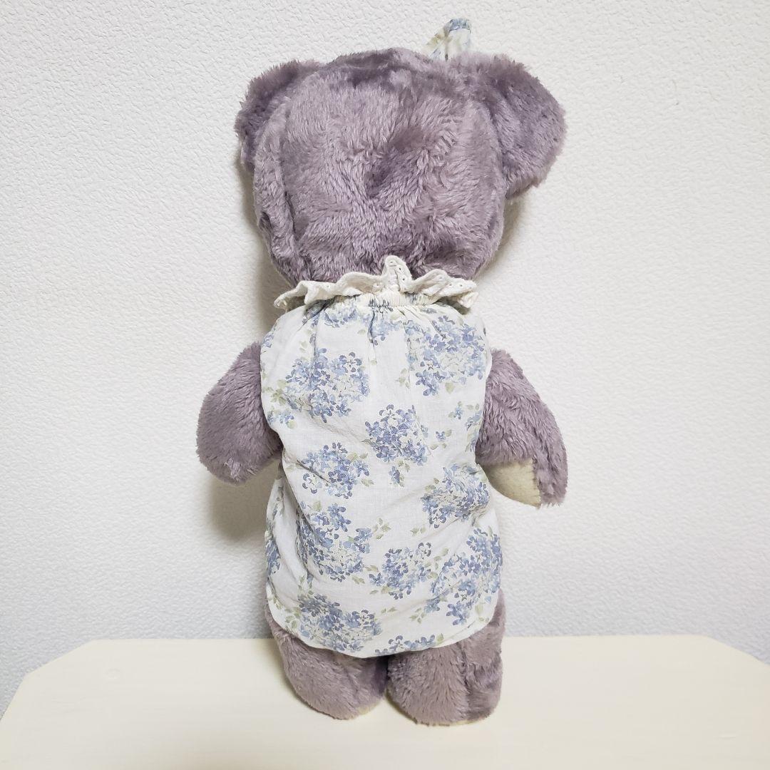 No.539 テディベア　薄紫×ロンパース