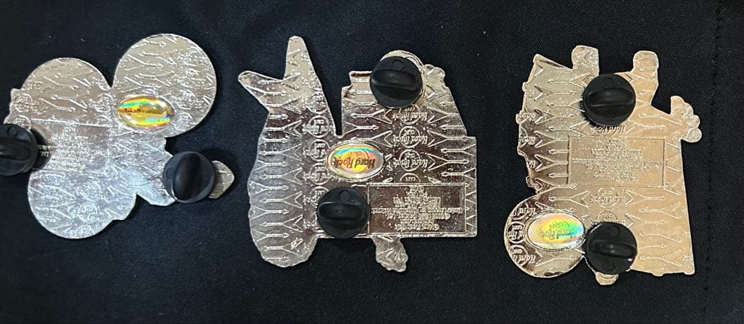 【未使用品】KISS ハードロックカフェ福岡 ピンバッジ3個セット