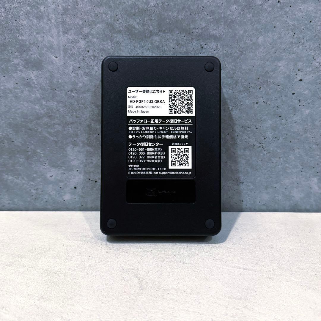 BUFFALO ポータブルハードディスク 4TB