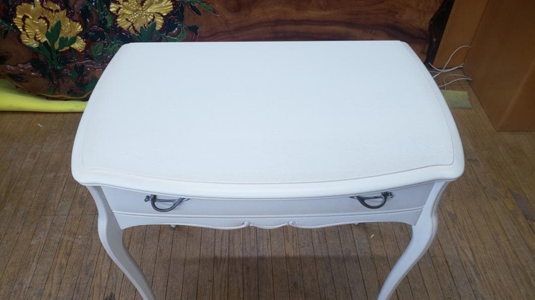 L32　美品　松永工房 コンセント付き 猫脚　 フレンチ コンソールデスク