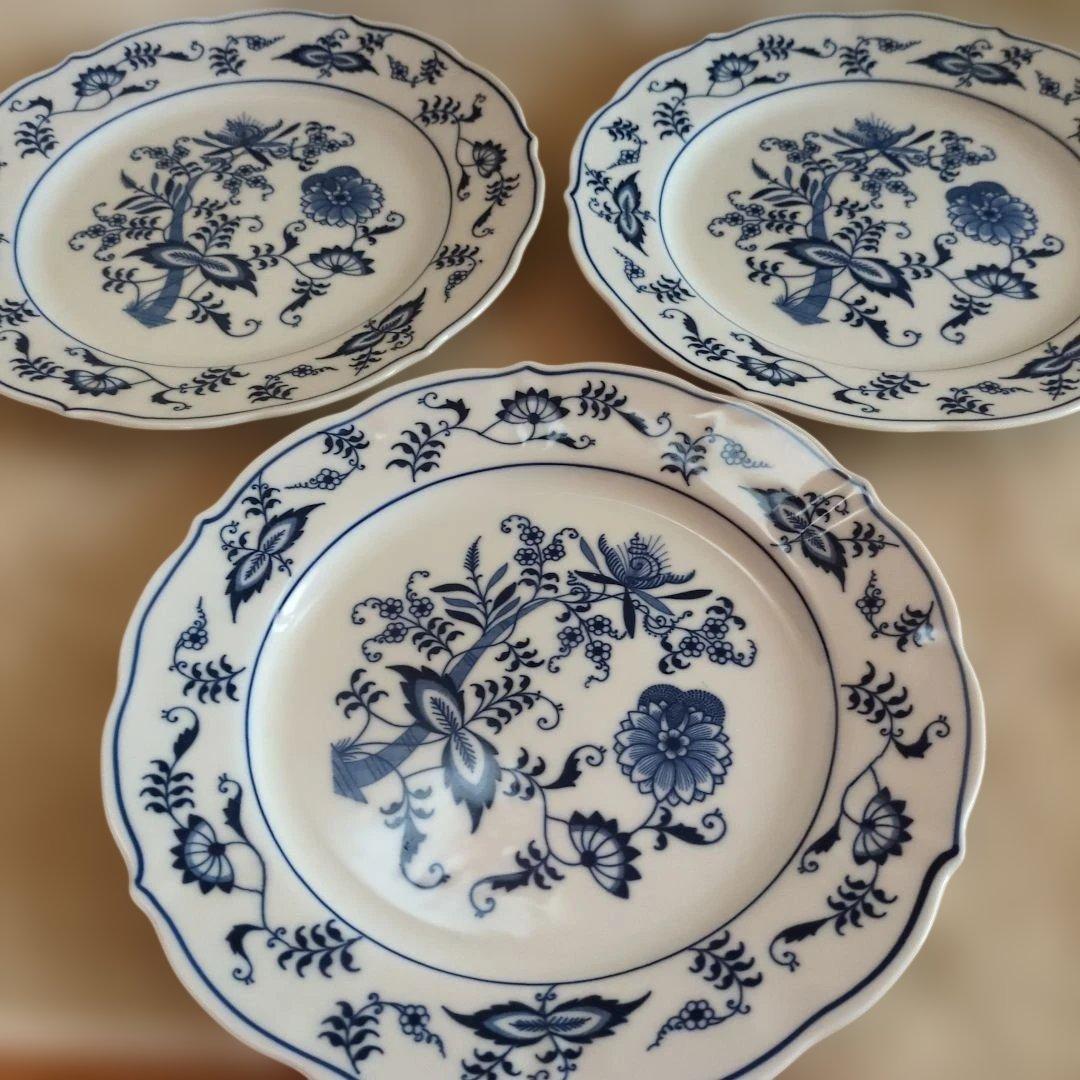 Blue Danube 青い花柄皿 小皿　5枚 大皿　6枚　まとめ売り